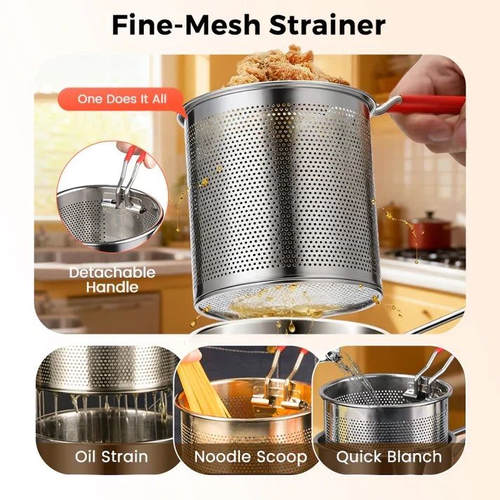 🔥Hot Sale 50% OFF🔥304 Stainless Steel Multifuntional Fryer