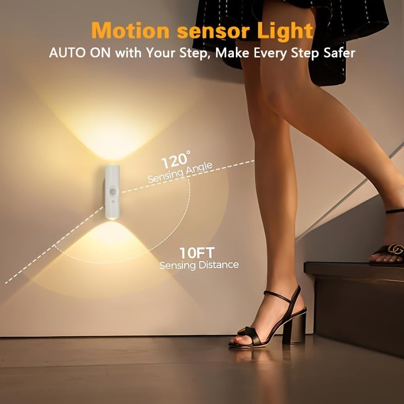 💡 LIMITED-TIME 50% OFF! 🧲 Rechargeable Magnetic Motion Sensor Night Light – RGB, Smart, Easy Install ✨