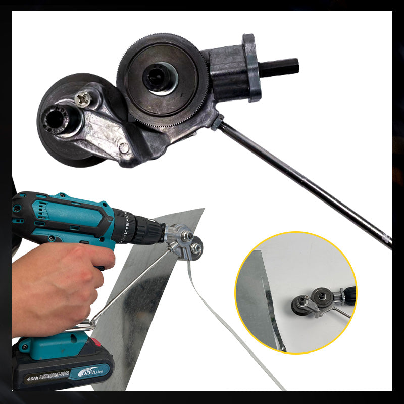 🔩 LIMITED-TIME 50% OFF! ✨ Electric Drill Plate Cutter – Metal Gear, Precise, Lightweight, Safe ⚙️