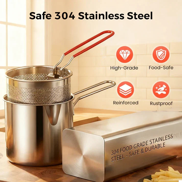 🔥Hot Sale 50% OFF🔥304 Stainless Steel Multifuntional Fryer