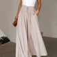 👖  50% OFF! ✨ Wide-Leg High-Waisted Pants – Cotton Blend, Loose Fit, Drawstring 🌿