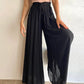 👖  50% OFF! ✨ Wide-Leg High-Waisted Pants – Cotton Blend, Loose Fit, Drawstring 🌿