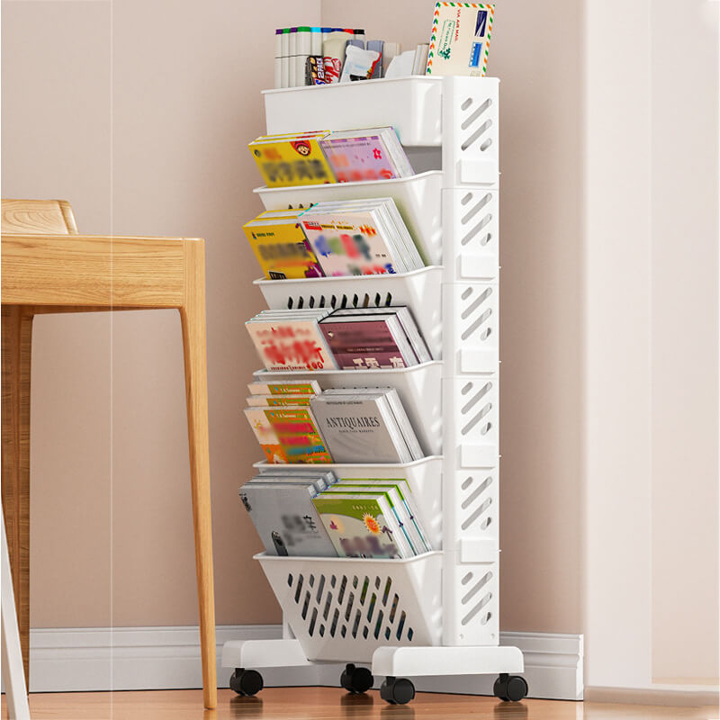 📚 Simple Movable Bookshelf on Wheels – Easy & Space-Saving Storage ✨
