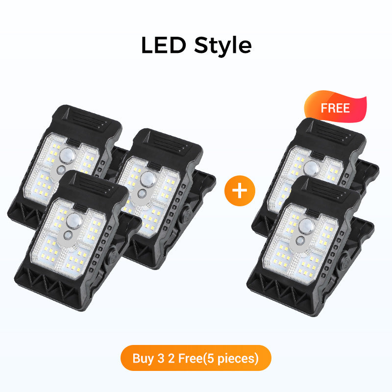 Solar Clip Light with Motion Sensor – No wiring, auto on at night. Perfect for dark steps & garden paths. 🚶‍♂️💡