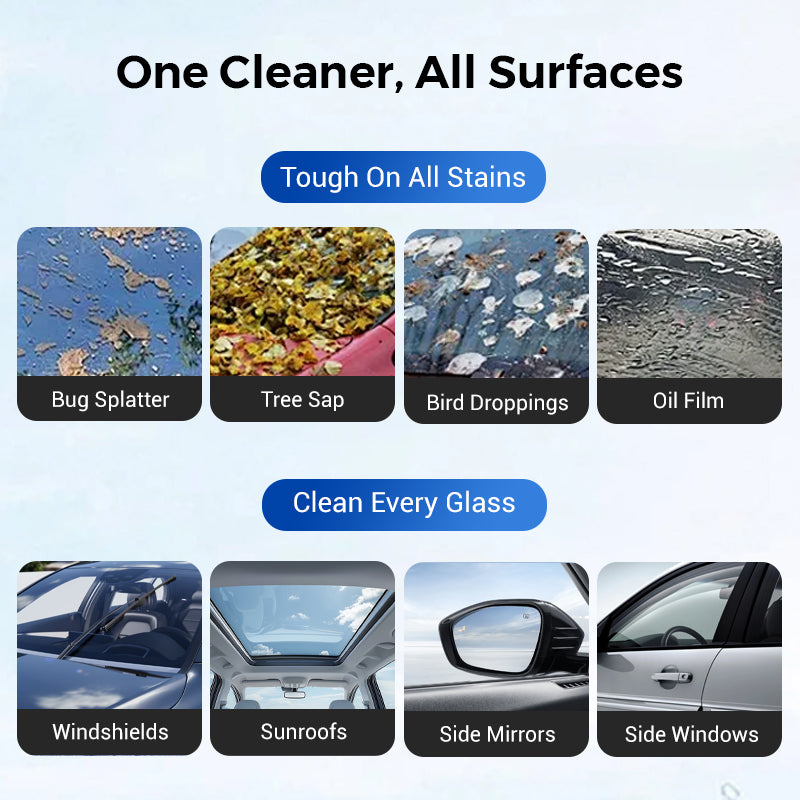 🔥 Auto Glass Side Window Oil Film Removal Cleaner（50% OFF）