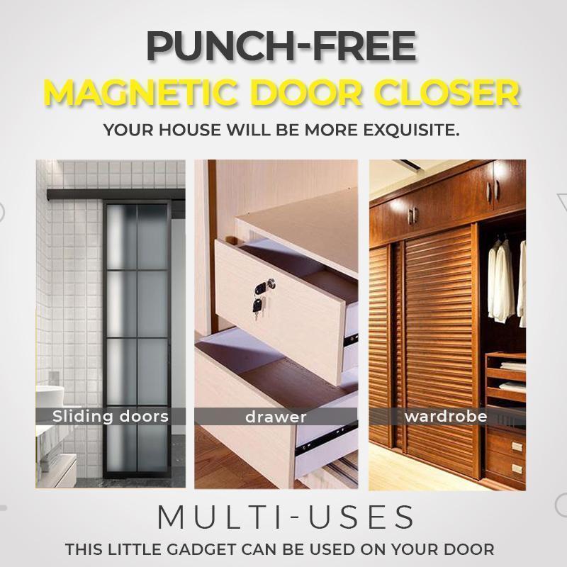 🚪 LIMITED-TIME 50% OFF🧲 6-Piece Ultra-Thin Magnetic Door Catch Set – No-Drill Installation, Strong Hold & Stainless Steel Design 🏠