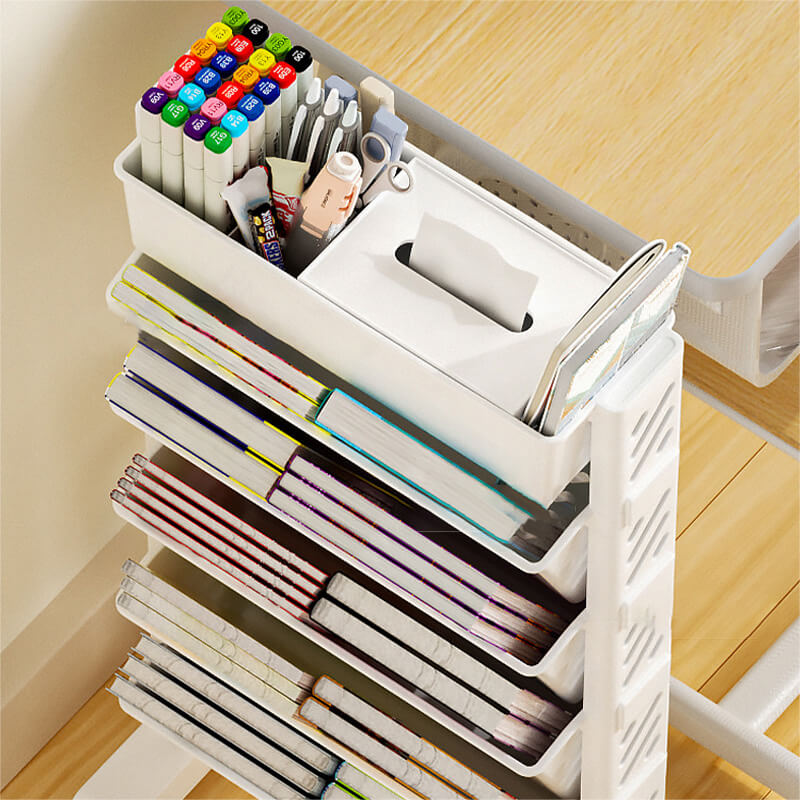 📚 Simple Movable Bookshelf on Wheels – Easy & Space-Saving Storage ✨