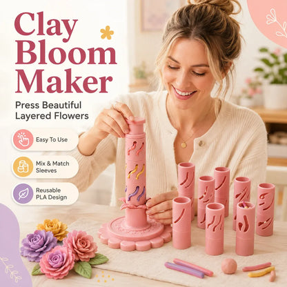 🌸 LIMITED‑TIME 50% OFF! ✨ DIY Clay Flower Shaping Tool – Modular, Press Design, Creative Craft 🎨