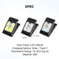 Solar Clip Light with Motion Sensor – No wiring, auto on at night. Perfect for dark steps & garden paths. 🚶‍♂️💡