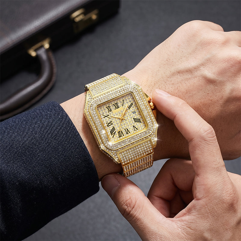🎁2026 New Arrivals 50% OFF💥Luxury Square Rhinestone Watch – Elegant Sparkle for Every Occasion✨