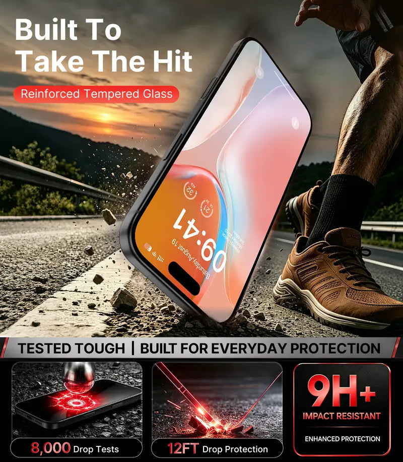 📱Buy 1 Get 1 Free✨ HD/Anti-Peeping Tempered Glass Screen Protector with Auto Dust-Elimination Installation