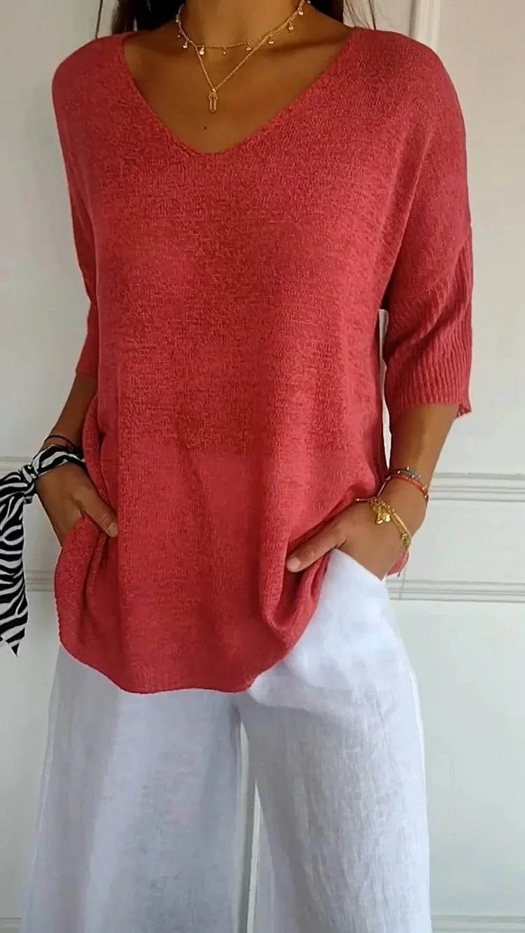 🔥 2026 Bestseller | Minimalist Knit Top | Effortless Everyday Style ☕【-60%】
