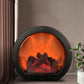 🔥Smart Touch Electric Fireplace Lamp, Decorative Fireplace Lantern LED Light, Simulation Light with Touching Switch, USB/Battery Powered Fireplace Light for Home Room Decor