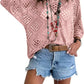⏰Last day sale 50% OFF🔥Womens Bohemian-Inspired Beige Crochet Top with V-Neck