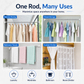 🧺 Save 50%! 👔 Telescopic Clothing Rod, No Drill Extendable Clothes Hanging Bar for Wardrobe & Bathroom ✨
