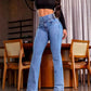 ⏳Limited-time 50% off⏰Stretch Flare Jeans With A High Waist👖