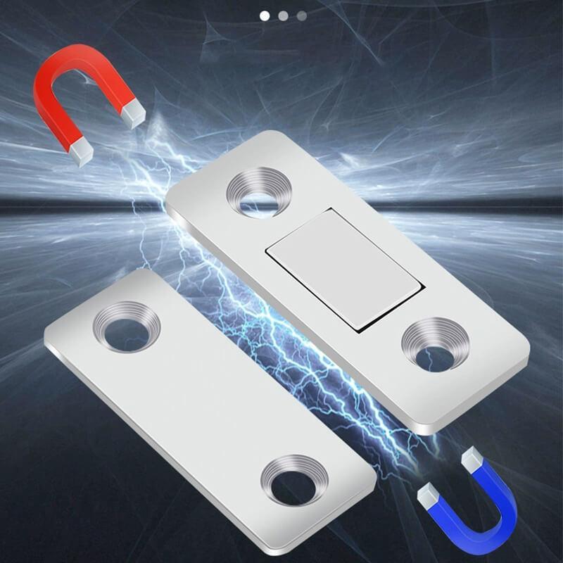 🚪 LIMITED-TIME 50% OFF🧲 6-Piece Ultra-Thin Magnetic Door Catch Set – No-Drill Installation, Strong Hold & Stainless Steel Design 🏠