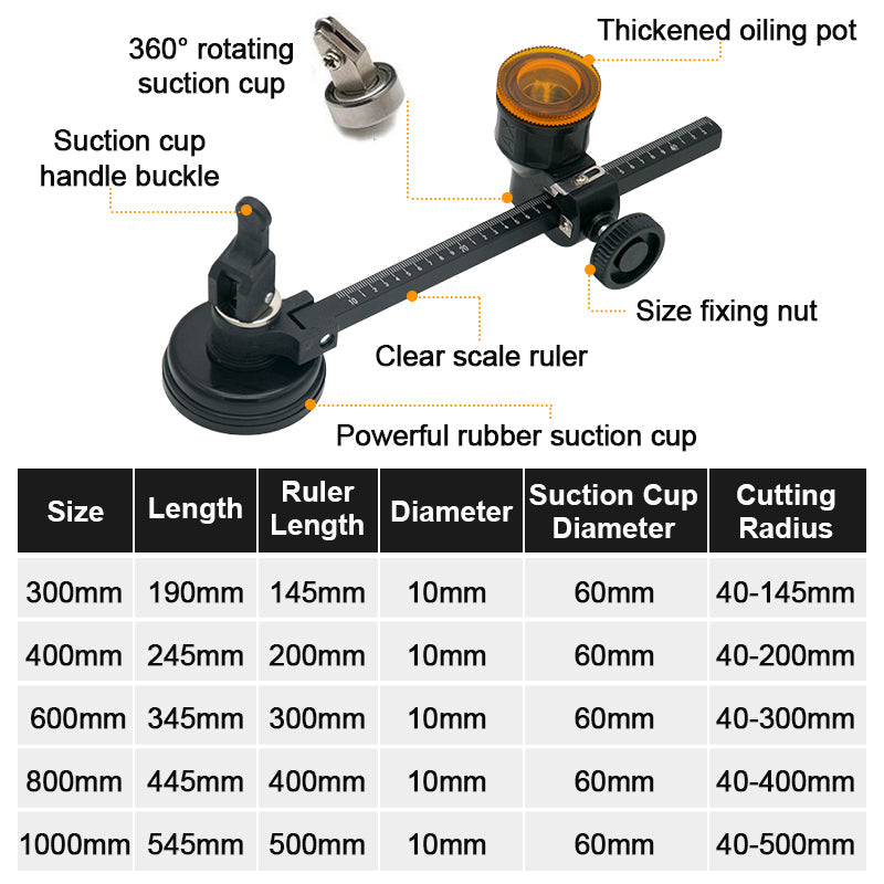 🧭 2026 Sale — Over 26 700 Sold!✂️ Glass Compass Gauge Cutter