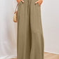 👖  50% OFF! ✨ Wide-Leg High-Waisted Pants – Cotton Blend, Loose Fit, Drawstring 🌿