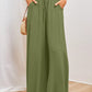👖  50% OFF! ✨ Wide-Leg High-Waisted Pants – Cotton Blend, Loose Fit, Drawstring 🌿
