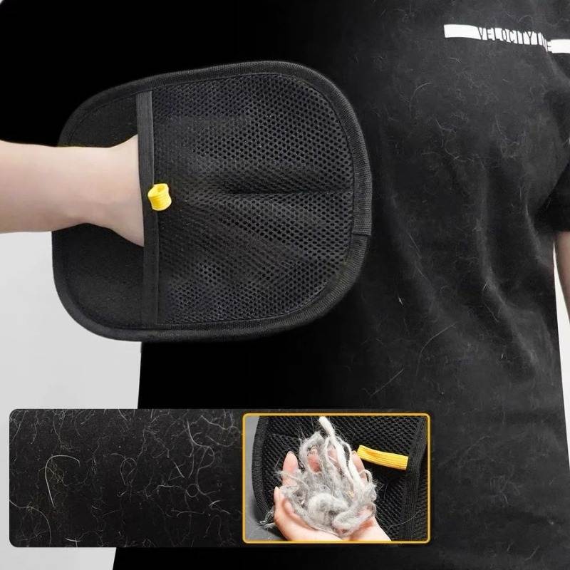 🎉 BUY 1 GET 1 FREE! Reusable Electrostatic Pet Hair Removal Glove – Works on Clothes, Couch & Car! 🐾🧤