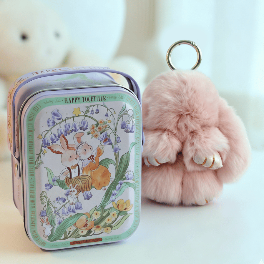 🏆LIMITED TIME SPECIAL SALE 50% OFF🐰 Handmade Soft Bunny PomPom Charms