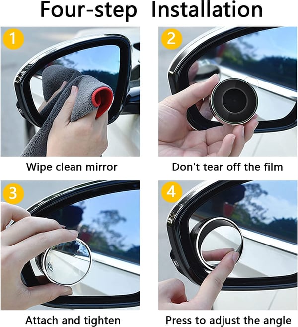 🎉 2026 Sale — Over 31,000 Sold! 🔄 Car Blind Spot Mirror – See What Your Side Mirror Misses – 360° Adjustable, Easy Install, Stay Safe on the Road 🚗