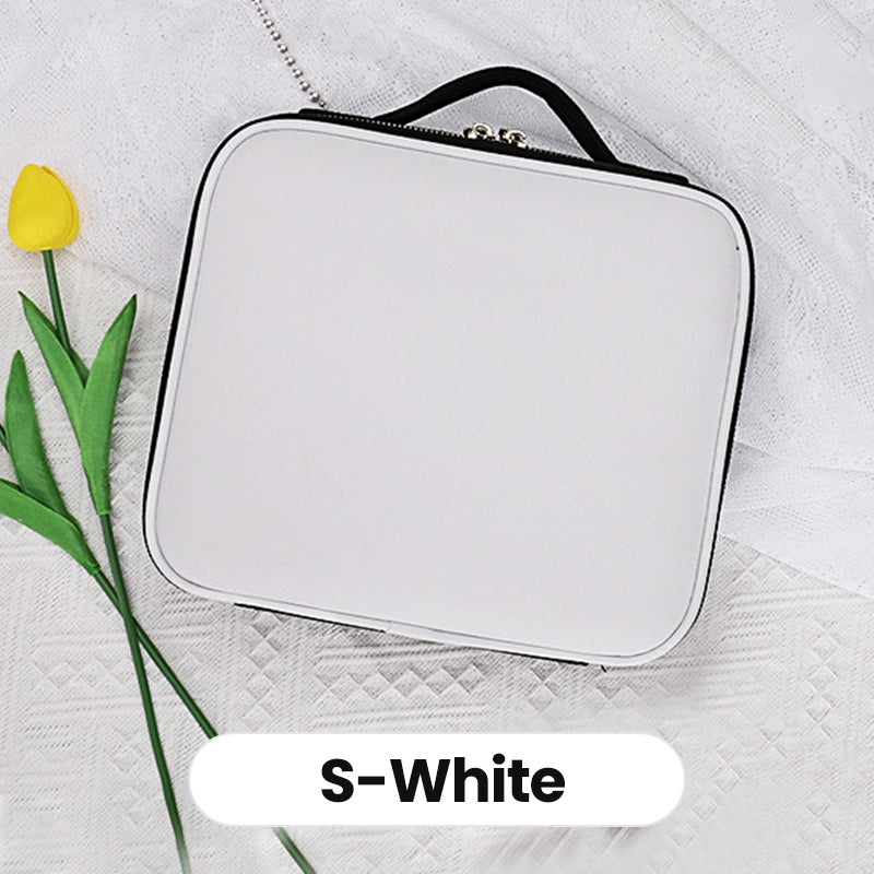 💄50% OFF!🎁Flawless Makeup Anywhere – Portable LED Mirror Makeup Bag!✨