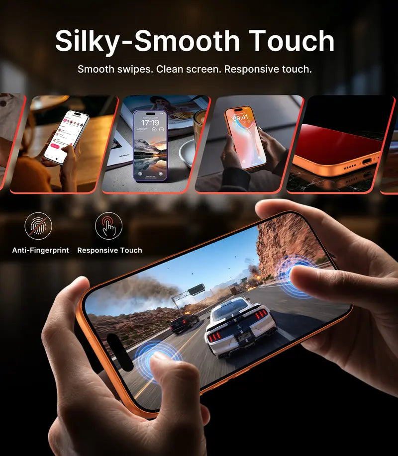 📱Buy 1 Get 1 Free✨ HD/Anti-Peeping Tempered Glass Screen Protector with Auto Dust-Elimination Installation