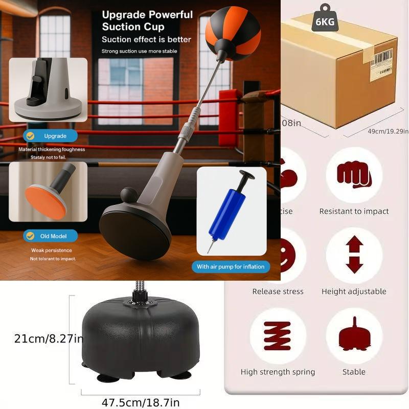 💎 50% OFF! 💎High-quality boxing speed ball with stand – height-adjustable for teens and adults – 360° rebound for stress relief and fitness – ideal for home use in bedrooms, living rooms, and gardens