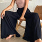 👖  50% OFF! ✨ Wide-Leg High-Waisted Pants – Cotton Blend, Loose Fit, Drawstring 🌿