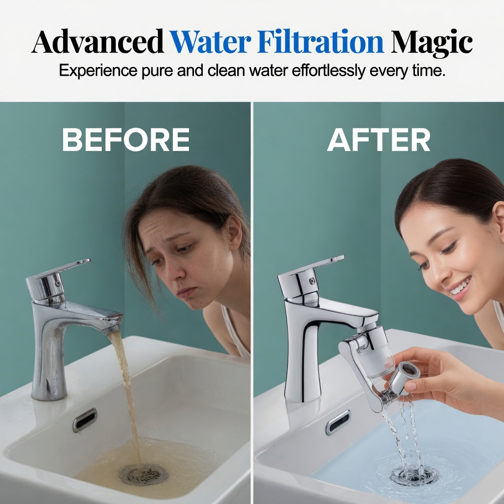🏆 LIMITED-TIME 50% OFF! 🚰1080° Rotating Faucet Extender Aerator✨
