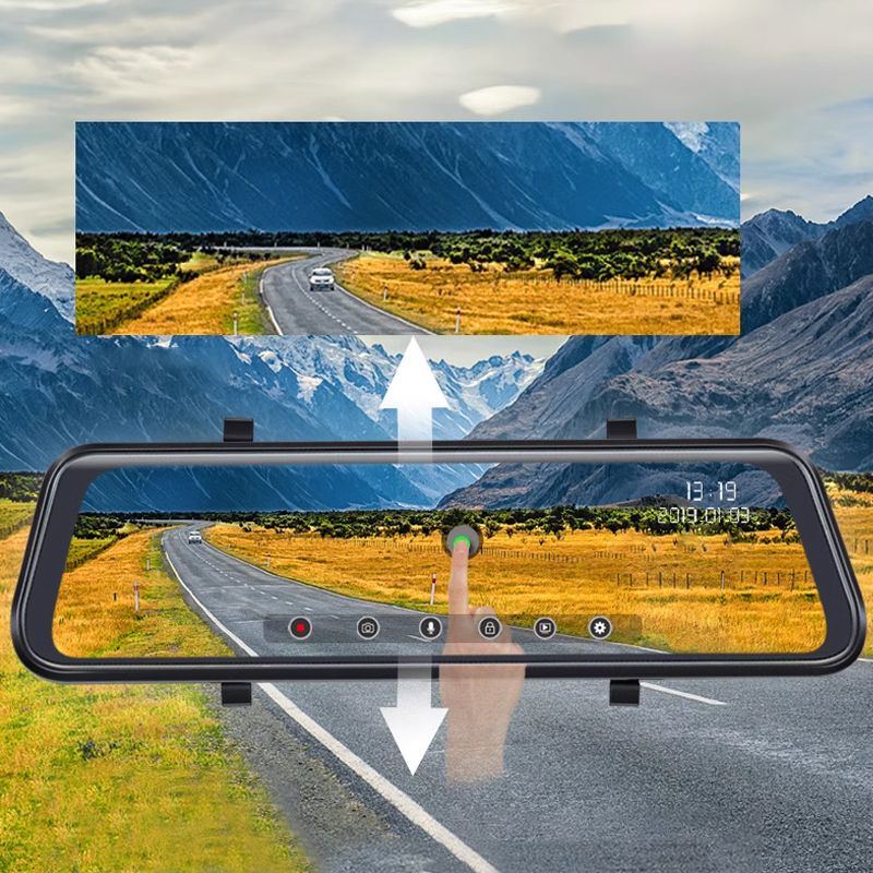 🚗 12" 4K Dual Dash Cam – Front & Rear HD Recording with Night Vision ✨