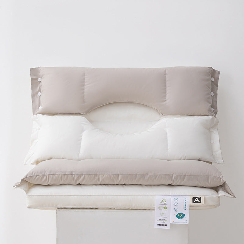 ⏳🔥LIMITED-TIME 50% OFF! ⏰☁️ Soft and Hard Dual-Zone Neck Support Pillow🛏️