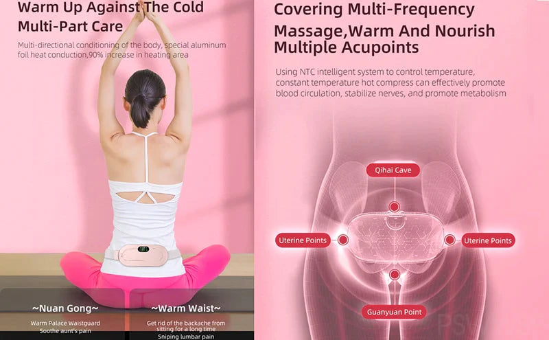 💖 LIMITED‑TIME 50% OFF! ⚡ Wireless Menstrual Pain Massager – Heating, Vibration, Discreet ✨