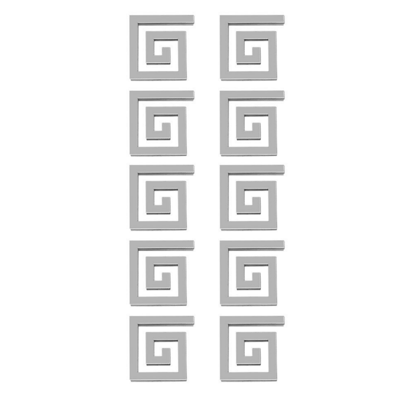 10PCS Acrylic Mirror Wall Stickers for Border Decoration