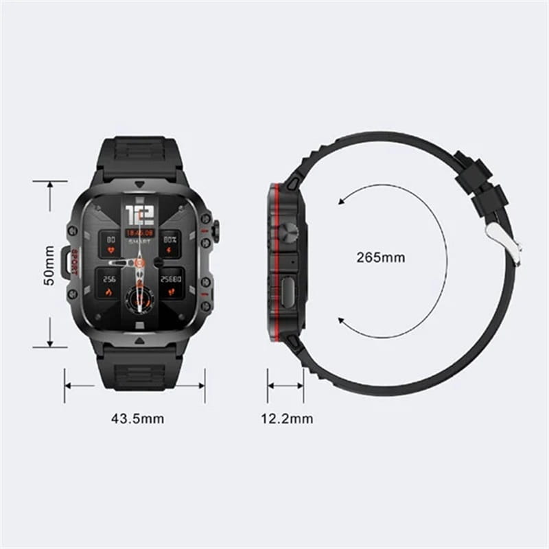 📢📢50% OFF !! ⏰Rugged Outdoor Smart Watch - 100+ Sports Modes