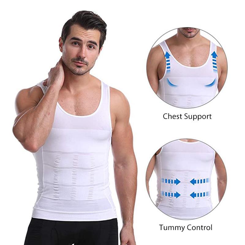 🎉Buy 2 Get 1 Free💪🎽Men's Slimming Tummy Control Chest Undershirt Shapewear