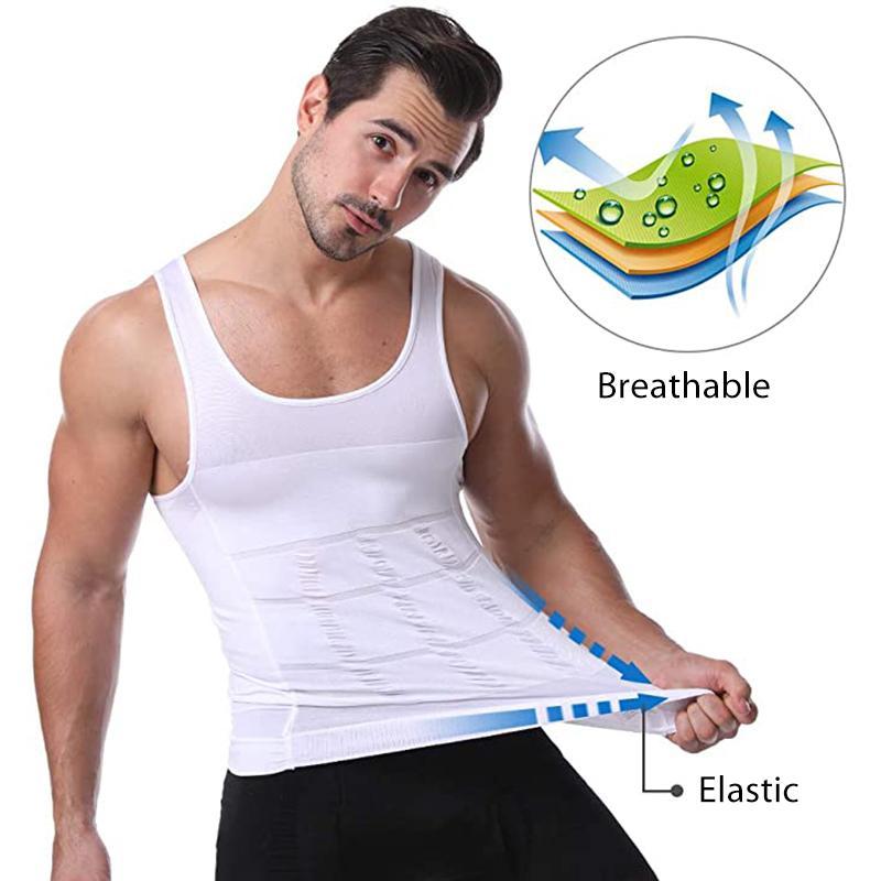 🎉Buy 2 Get 1 Free💪🎽Men's Slimming Tummy Control Chest Undershirt Shapewear