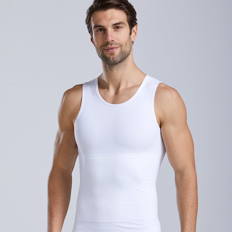 🎉Buy 2 Get 1 Free💪🎽Men's Slimming Tummy Control Chest Undershirt Shapewear