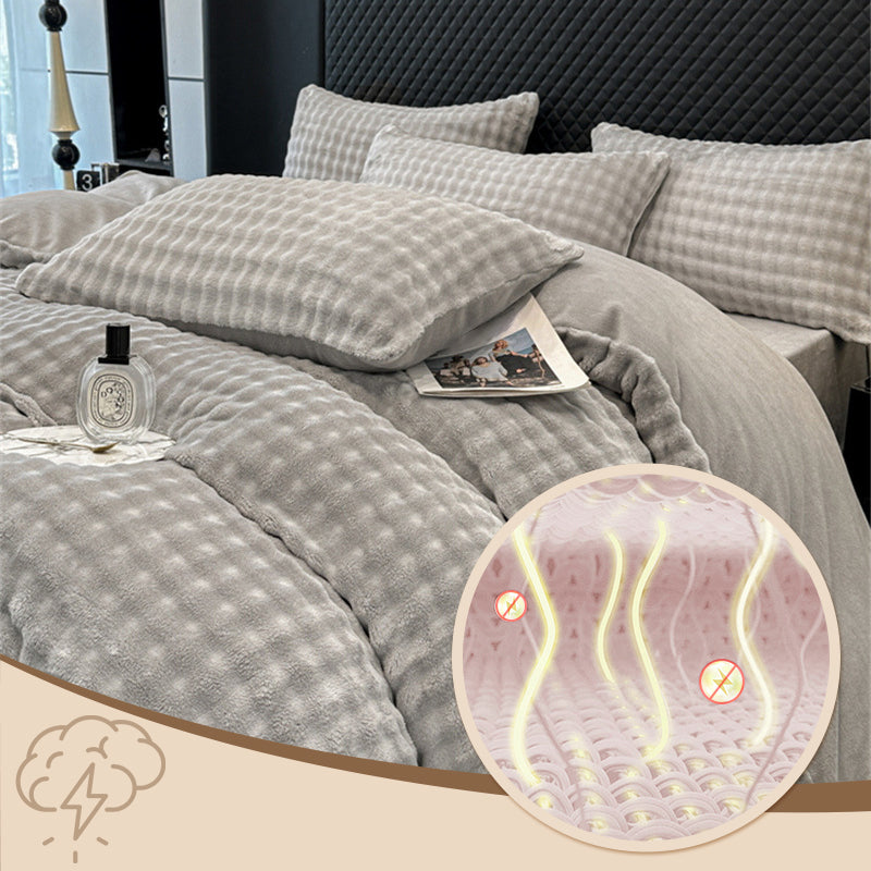 ⏳Limited-time 50% off⏰Winter Fluffy Plush Milk Velvet Comforter Set🛏️