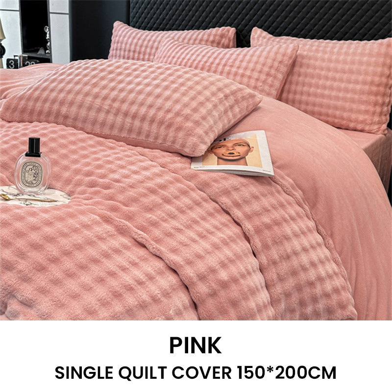 ⏳Limited-time 50% off⏰Winter Fluffy Plush Milk Velvet Comforter Set🛏️