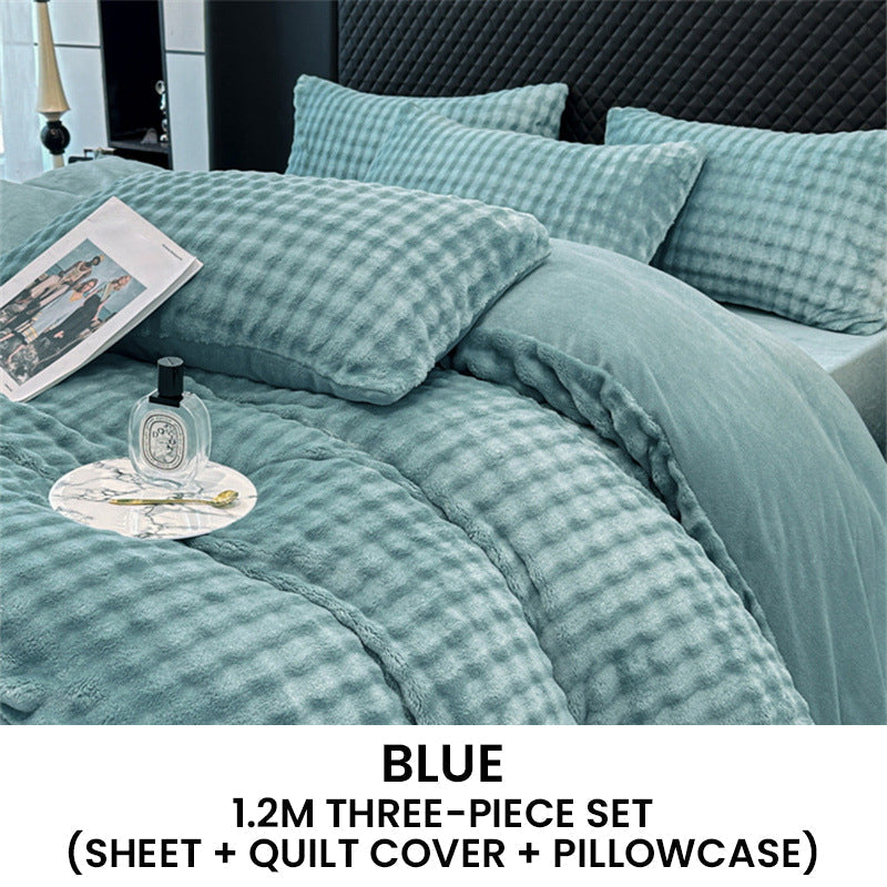 ⏳Limited-time 50% off⏰Winter Fluffy Plush Milk Velvet Comforter Set🛏️