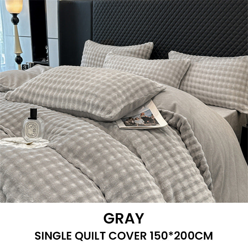 ⏳Limited-time 50% off⏰Winter Fluffy Plush Milk Velvet Comforter Set🛏️