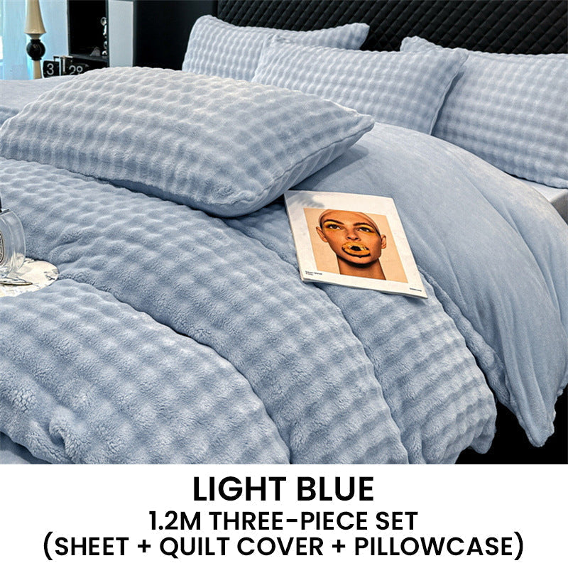 ⏳Limited-time 50% off⏰Winter Fluffy Plush Milk Velvet Comforter Set🛏️