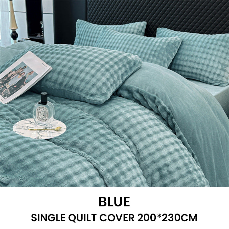 ⏳Limited-time 50% off⏰Winter Fluffy Plush Milk Velvet Comforter Set🛏️