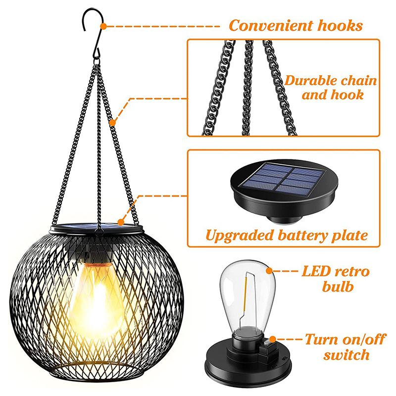 💗LAST DAY SALE 50% OFF⚡Retro Metal Solar Lanterns