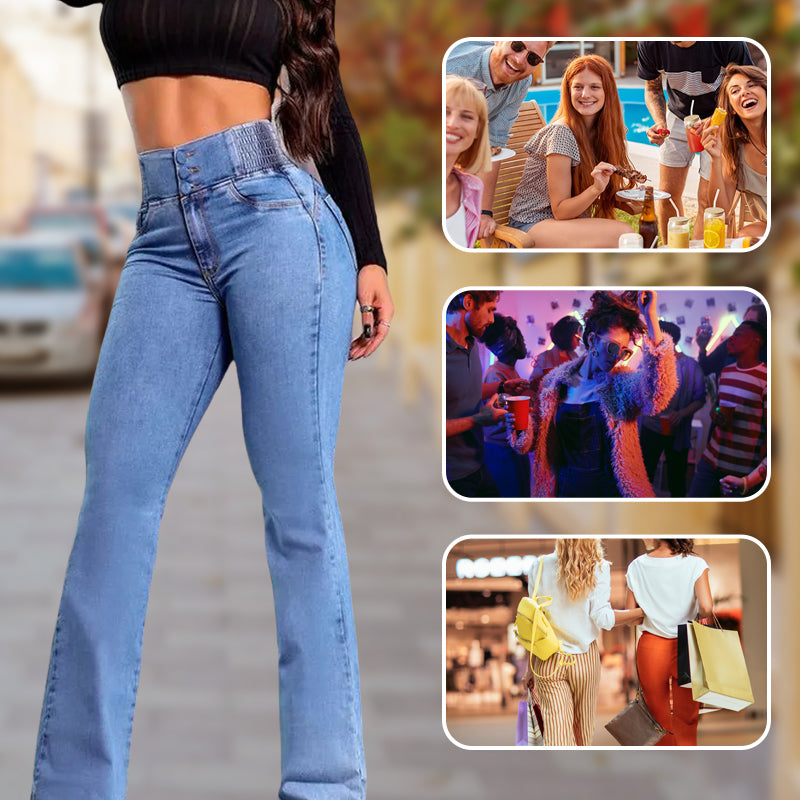 ⏳Limited-time 50% off⏰Stretch Flare Jeans With A High Waist👖