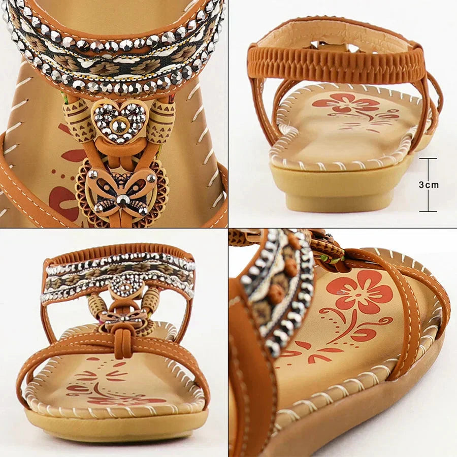 💎50% OFF! 💎 Bohemian Orthopedic Sandals – Arch Support, Non-Slip Sole & Barefoot Comfort for All-Day Wear 🌈👣