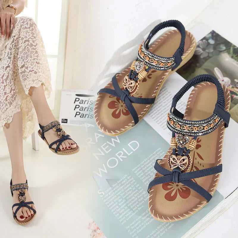💎50% OFF! 💎 Bohemian Orthopedic Sandals – Arch Support, Non-Slip Sole & Barefoot Comfort for All-Day Wear 🌈👣